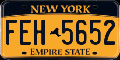 NY license plate FEH5652