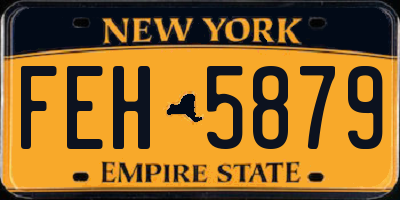 NY license plate FEH5879