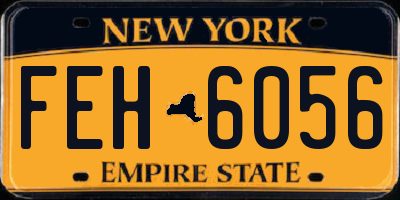 NY license plate FEH6056