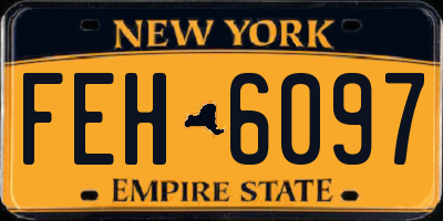 NY license plate FEH6097