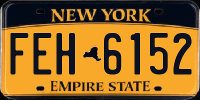 NY license plate FEH6152