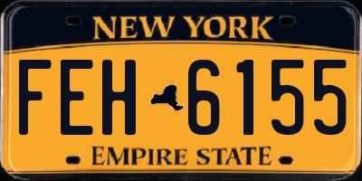 NY license plate FEH6155