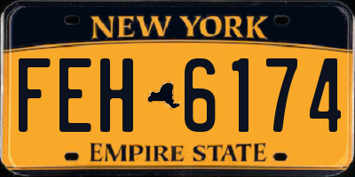 NY license plate FEH6174