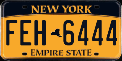 NY license plate FEH6444