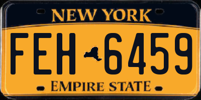 NY license plate FEH6459