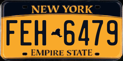 NY license plate FEH6479