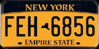 NY license plate FEH6856