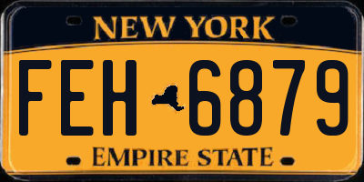 NY license plate FEH6879