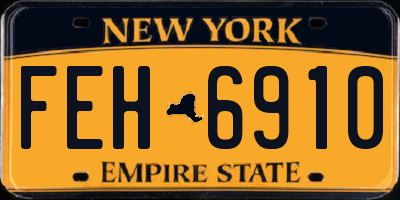 NY license plate FEH6910