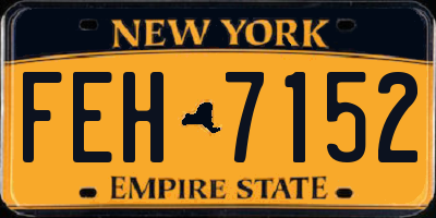 NY license plate FEH7152