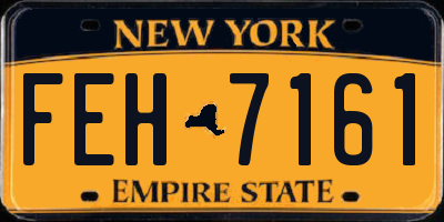 NY license plate FEH7161