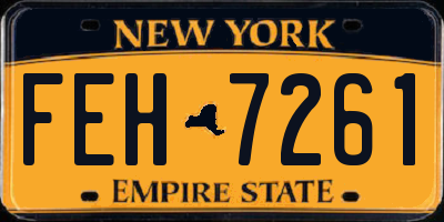 NY license plate FEH7261