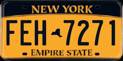 NY license plate FEH7271
