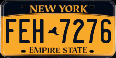 NY license plate FEH7276