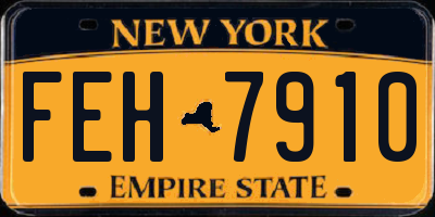 NY license plate FEH7910