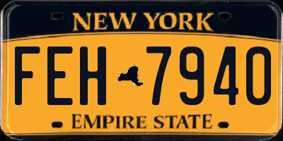 NY license plate FEH7940