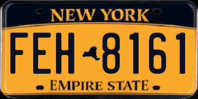 NY license plate FEH8161