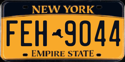 NY license plate FEH9044