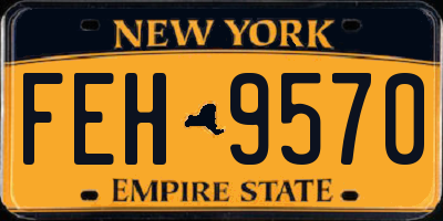 NY license plate FEH9570
