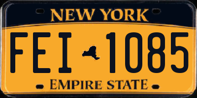 NY license plate FEI1085