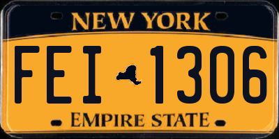 NY license plate FEI1306