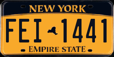 NY license plate FEI1441
