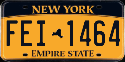 NY license plate FEI1464