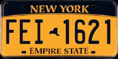 NY license plate FEI1621