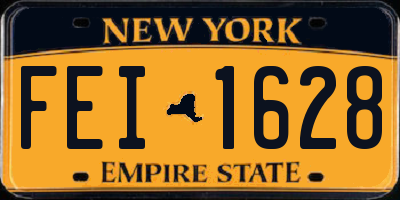 NY license plate FEI1628