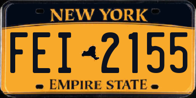 NY license plate FEI2155