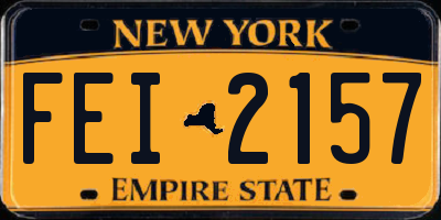 NY license plate FEI2157