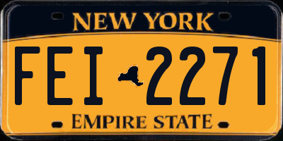 NY license plate FEI2271