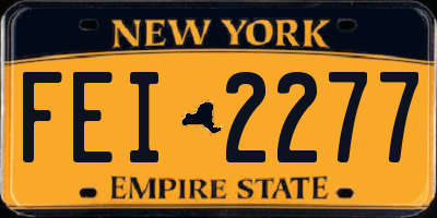 NY license plate FEI2277