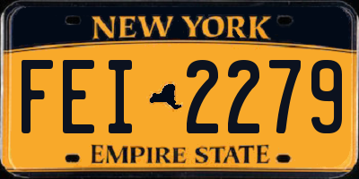 NY license plate FEI2279