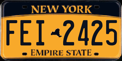 NY license plate FEI2425