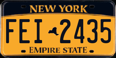 NY license plate FEI2435