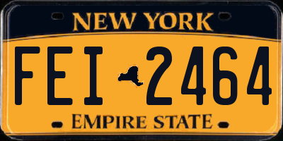 NY license plate FEI2464