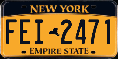 NY license plate FEI2471