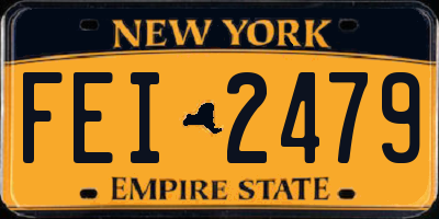 NY license plate FEI2479