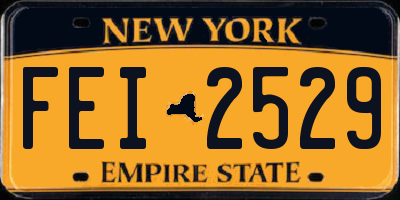 NY license plate FEI2529
