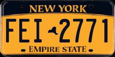 NY license plate FEI2771