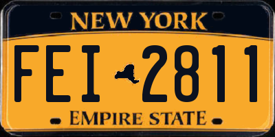 NY license plate FEI2811