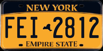NY license plate FEI2812