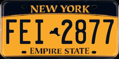NY license plate FEI2877