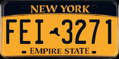 NY license plate FEI3271