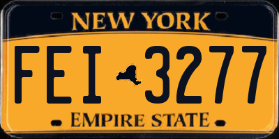 NY license plate FEI3277