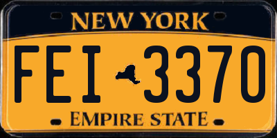 NY license plate FEI3370