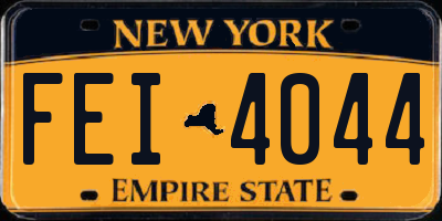 NY license plate FEI4044