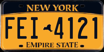 NY license plate FEI4121