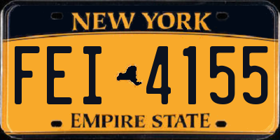 NY license plate FEI4155